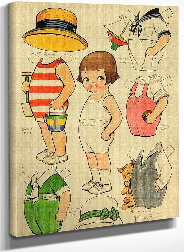 Untitled 2 By Grace G Drayton Fine Art Print