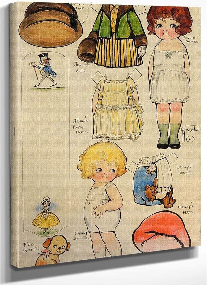 Untitled 3 By Grace G Drayton Fine Art Print