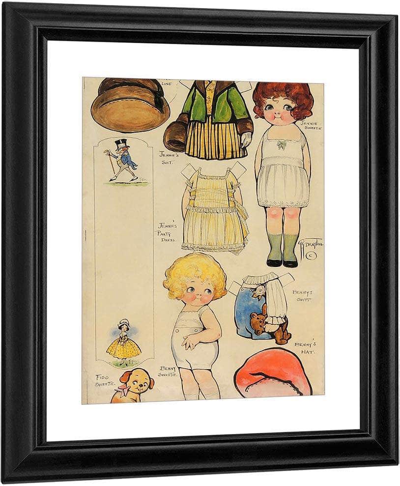 Untitled 3 By Grace G Drayton Fine Art Print