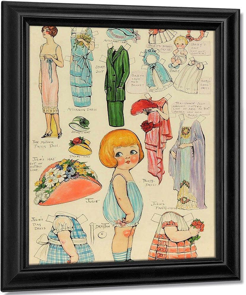 Untitled By Grace G Drayton Fine Art Print