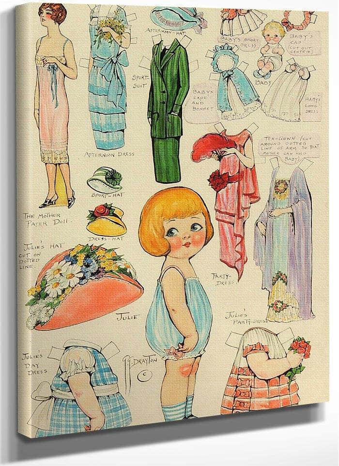 Untitled By Grace G Drayton Fine Art Print