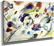 Untitled First Abstract Watercolor 1910 By Wassily Kandinsky Fine Art Print
