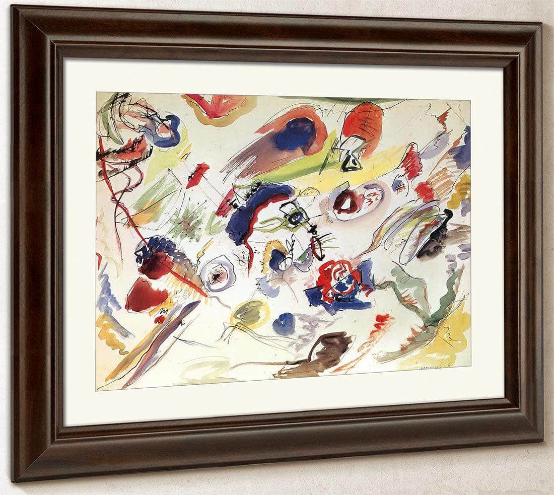 Untitled (First Abstract Watercolour By Wassily Kandinsky Fine Art Print