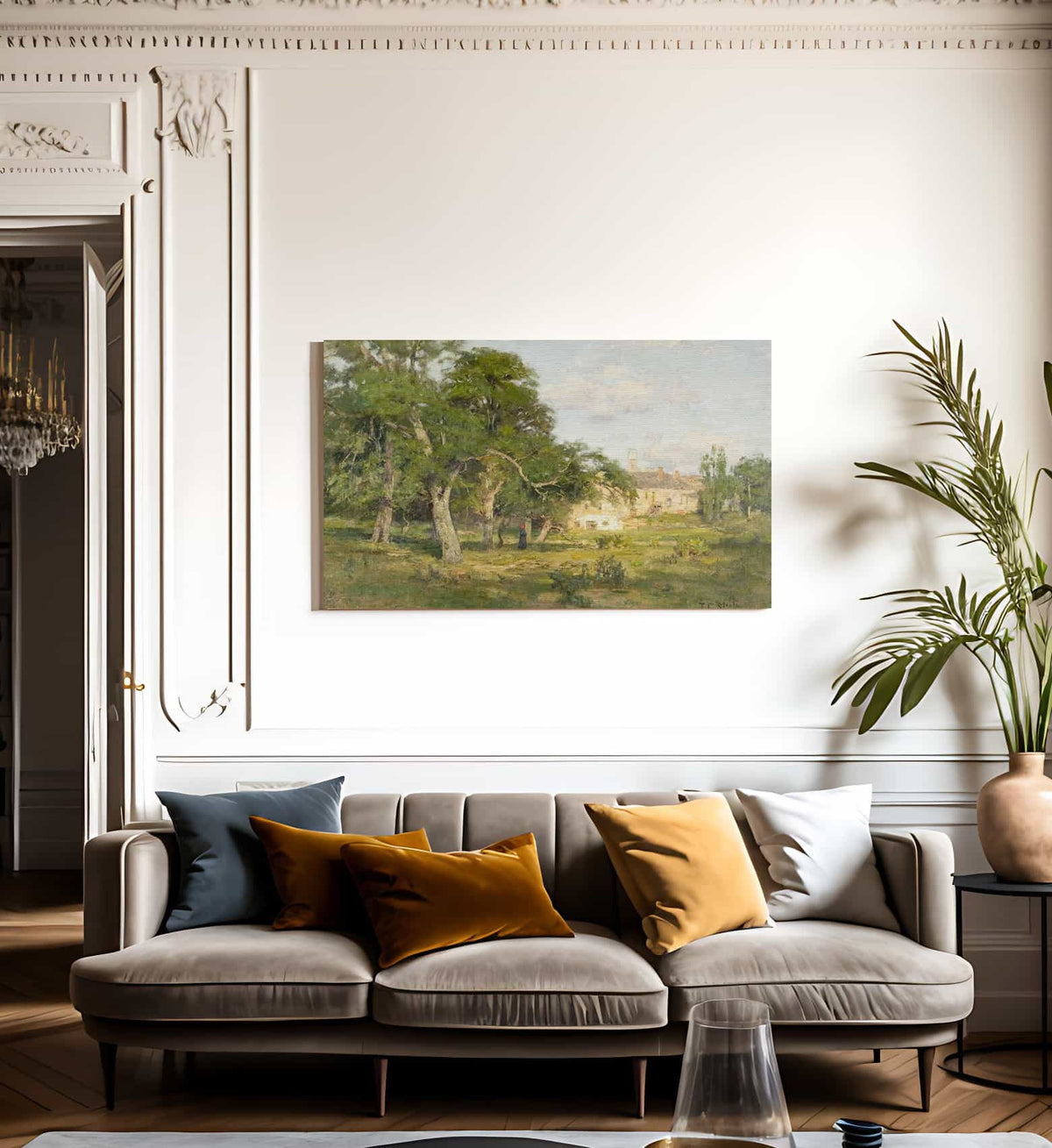 Untitled Landscape By Theodore Clement Steele Fine Art Print