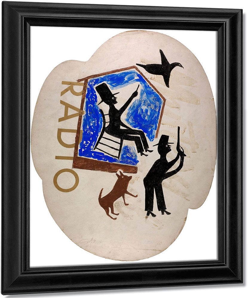 Untitled Radio By Bill Traylor Fine Art Print