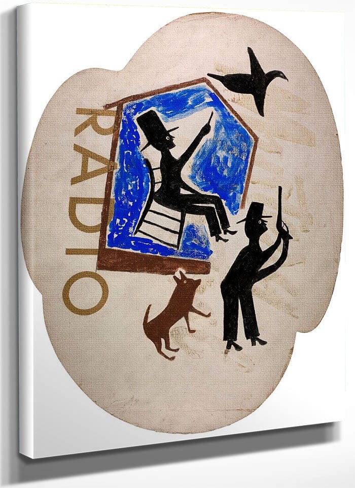 Untitled Radio By Bill Traylor Fine Art Print