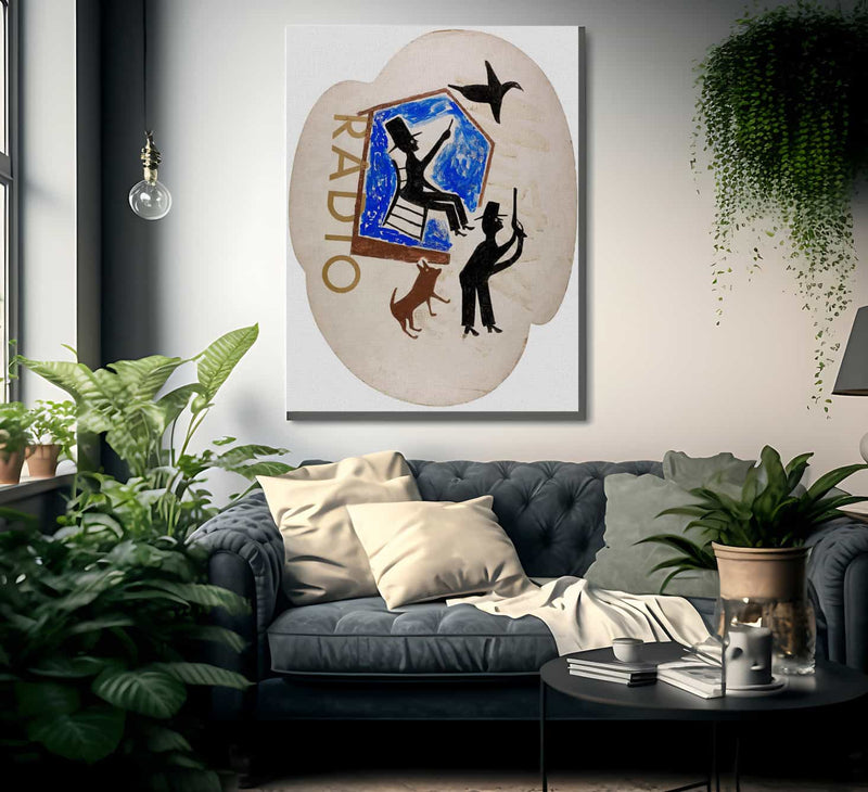 Untitled Radio By Bill Traylor Fine Art Print