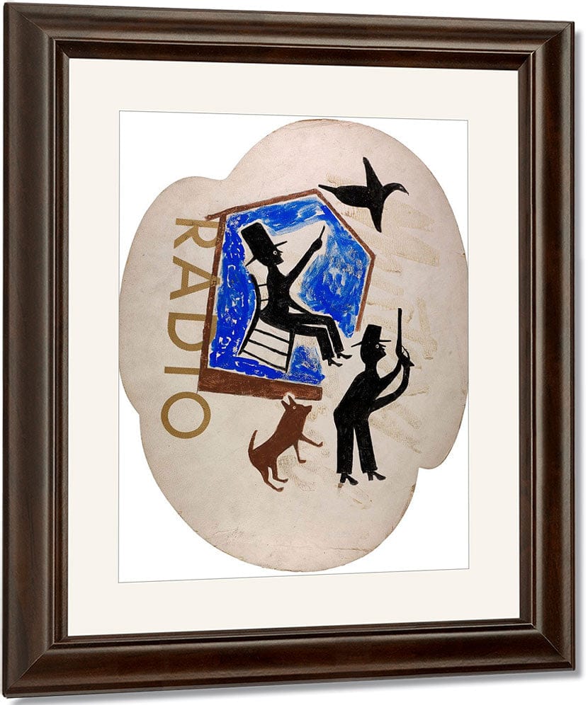 Untitled Radio By Bill Traylor Fine Art Print