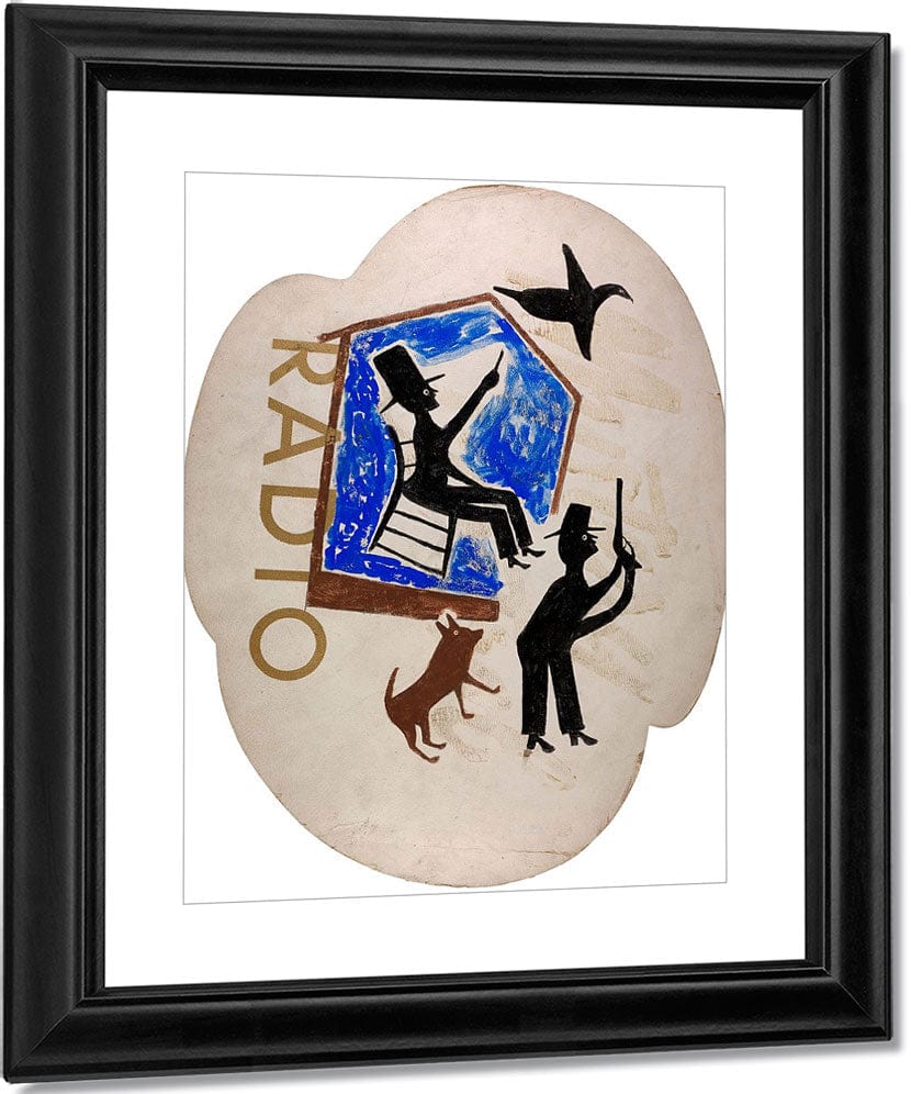 Untitled Radio By Bill Traylor Fine Art Print