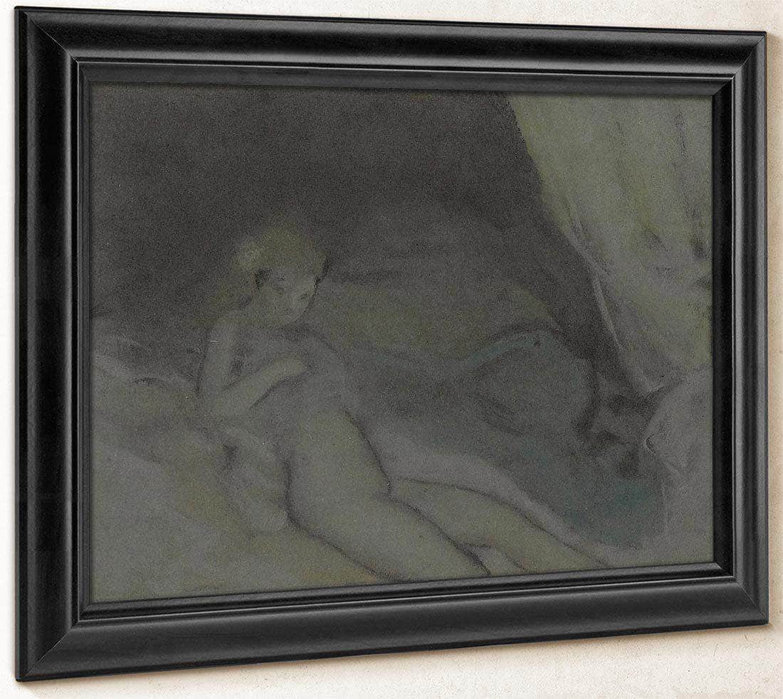 Untitled Reclining Woman 1909 By Everett Shinn Fine Art Print
