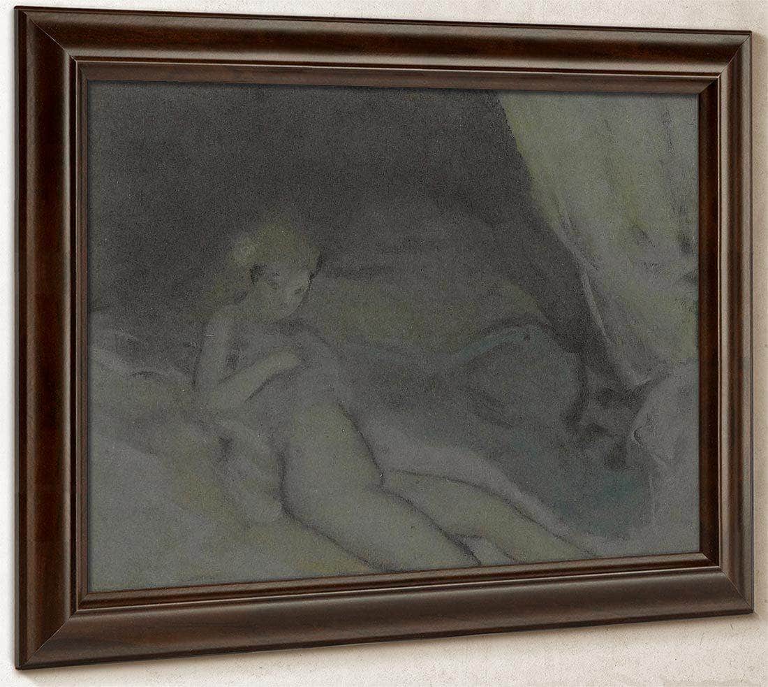 Untitled Reclining Woman 1909 By Everett Shinn Fine Art Print