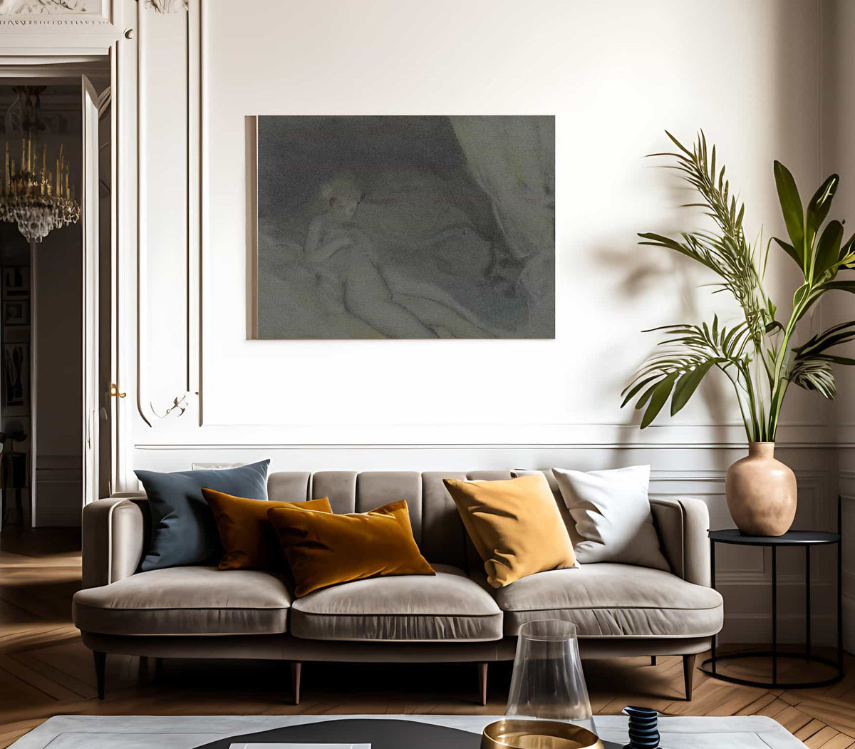 Untitled Reclining Woman 1909 By Everett Shinn Fine Art Print