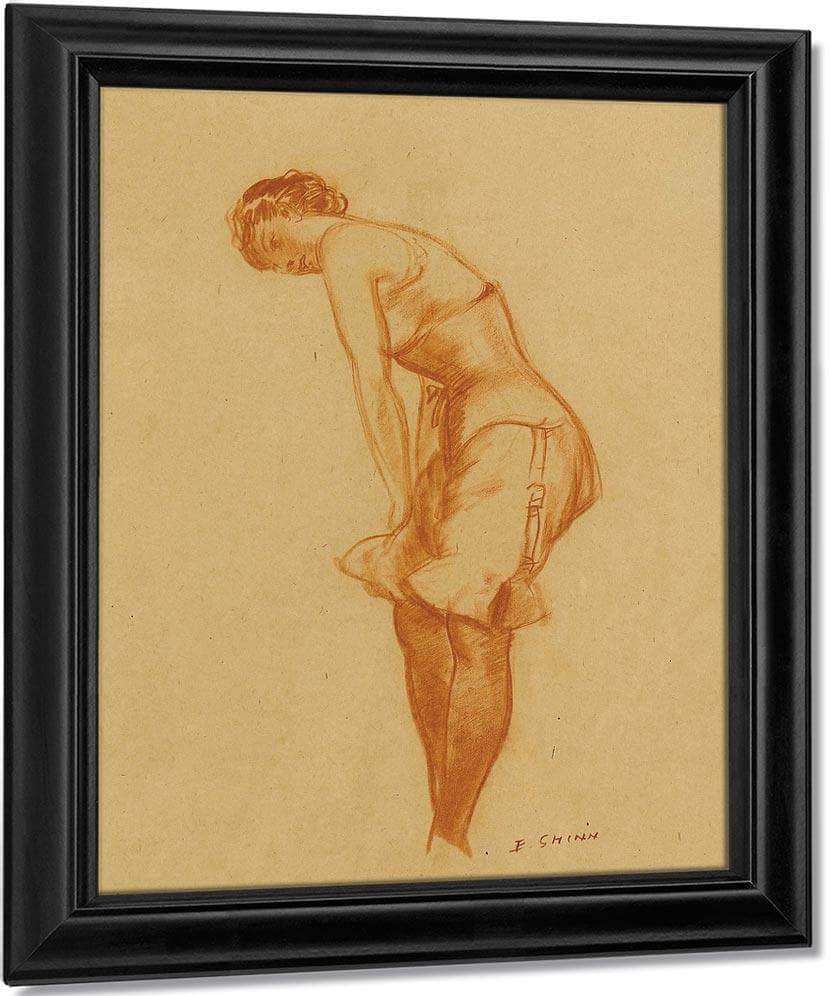 Untitled Silk Stockings By Everett Shinn Fine Art Print