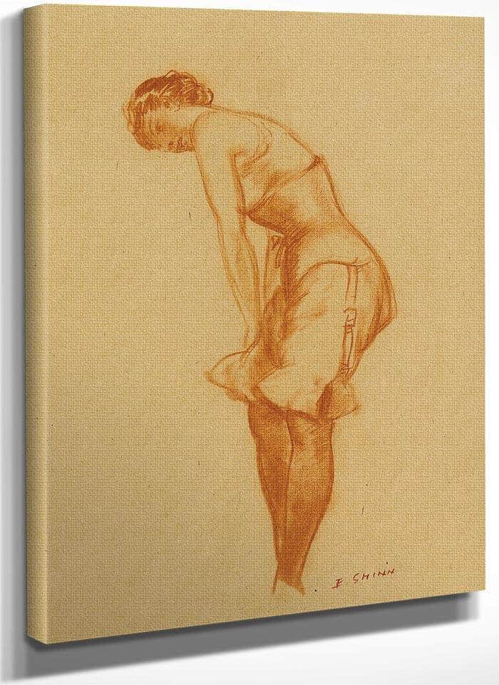 Untitled Silk Stockings By Everett Shinn Fine Art Print