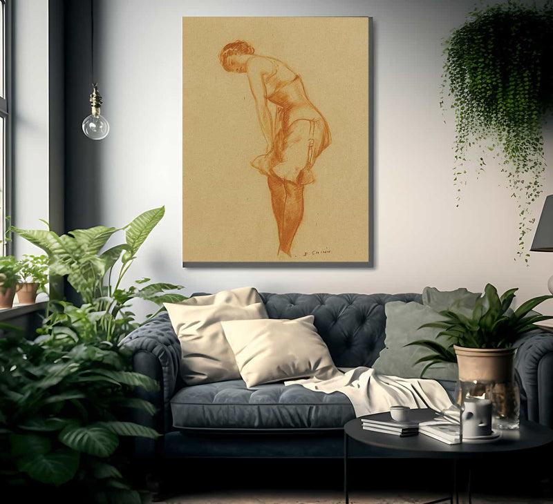 Untitled Silk Stockings By Everett Shinn Fine Art Print