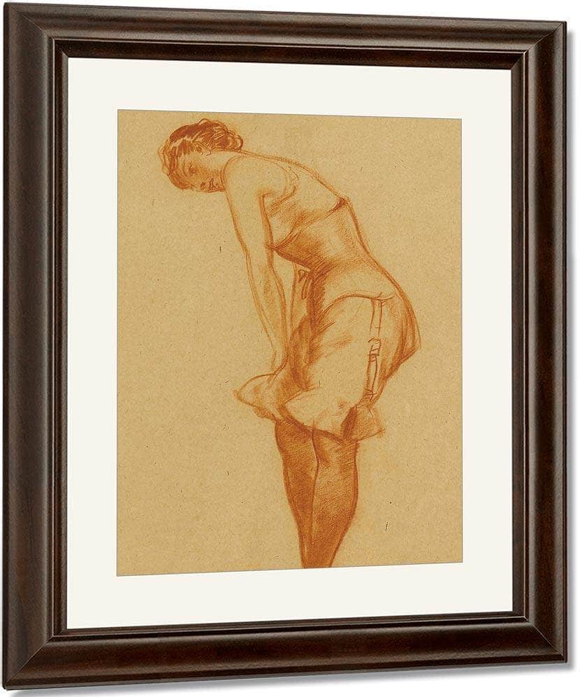 Untitled Silk Stockings By Everett Shinn Fine Art Print