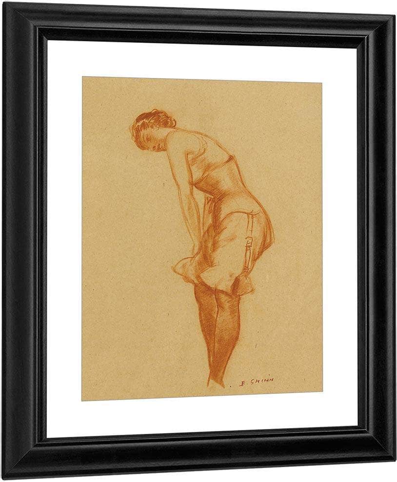 Untitled Silk Stockings By Everett Shinn Fine Art Print