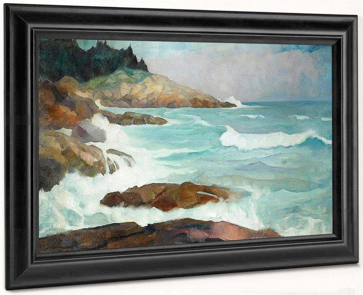 Untitled (View Of The Maine Coast) By NC Wyeth Fine Art Print