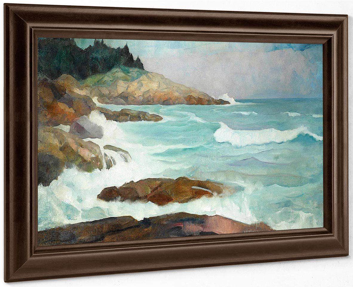 Untitled (View Of The Maine Coast) By NC Wyeth Fine Art Print