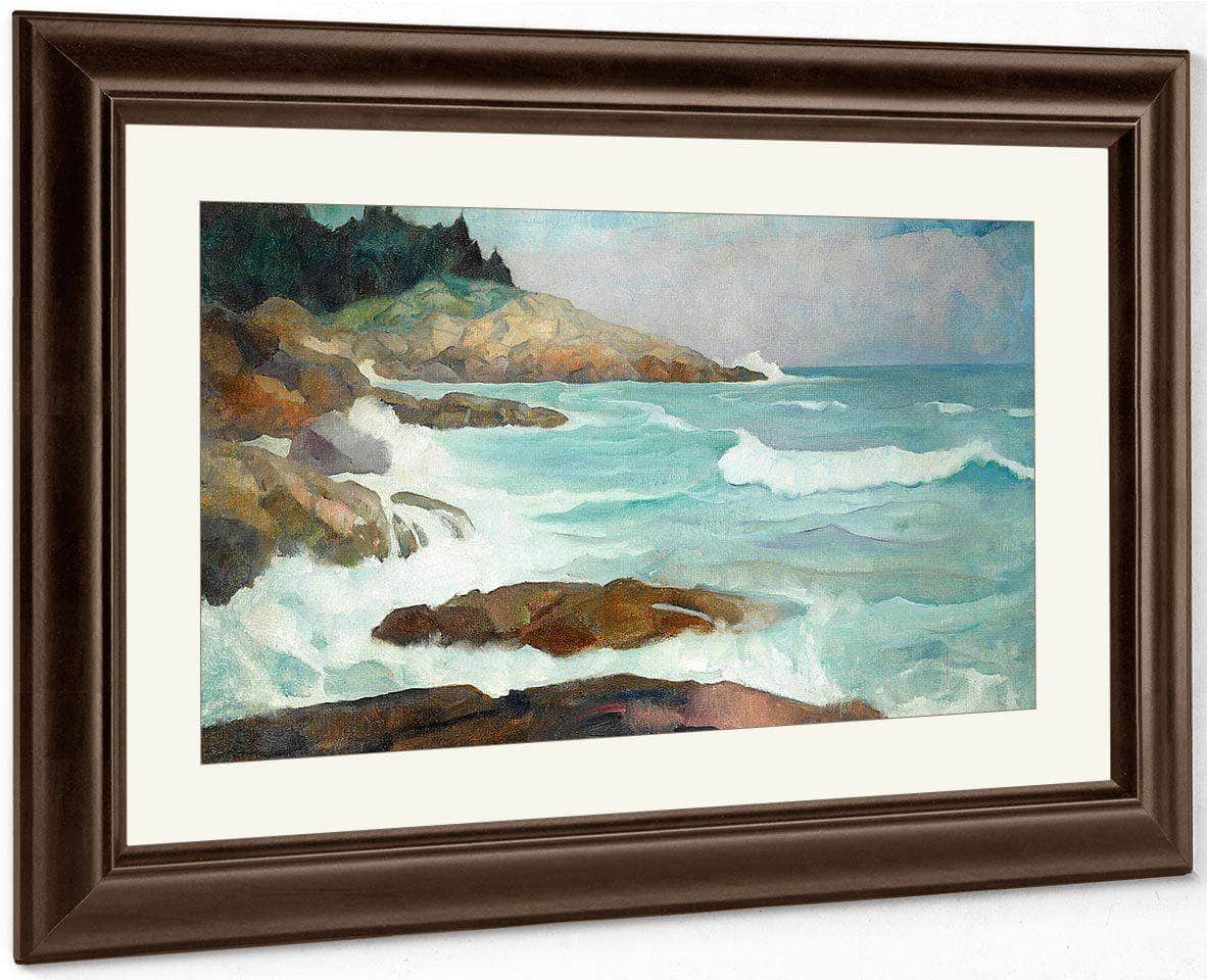Untitled (View Of The Maine Coast) By NC Wyeth Fine Art Print