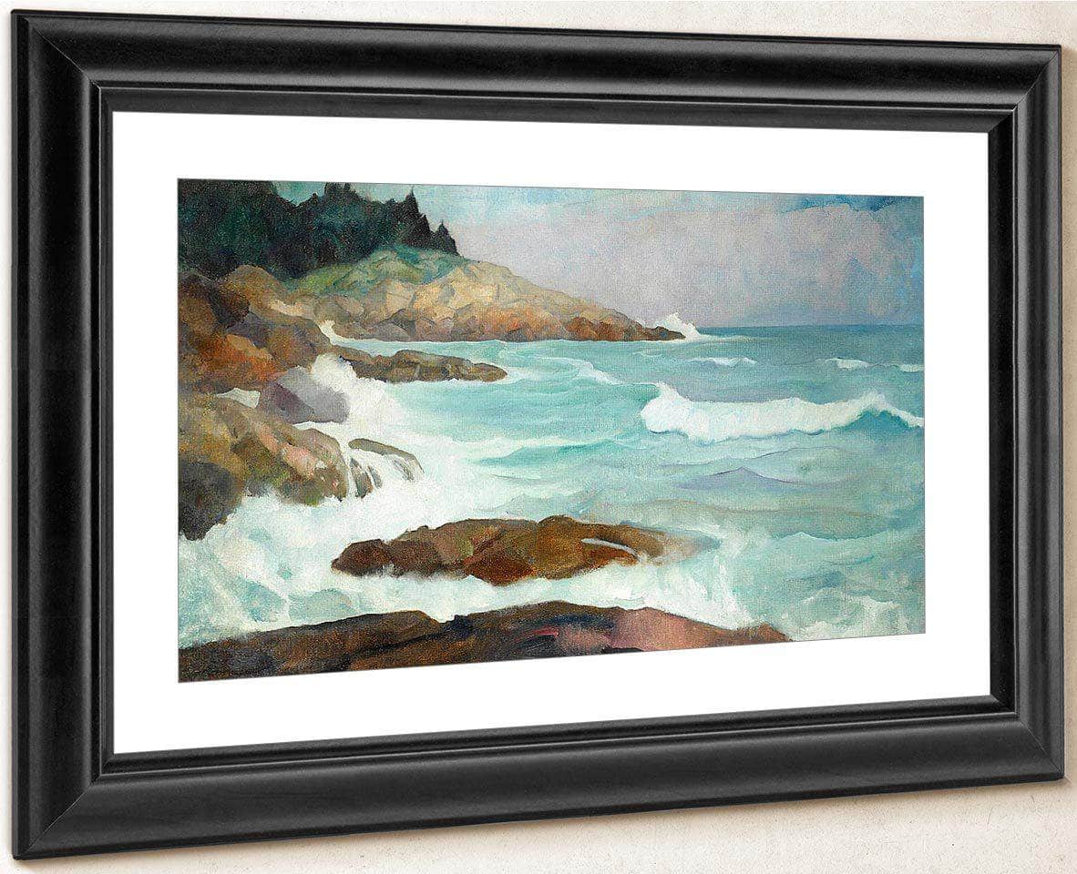 Untitled (View Of The Maine Coast) By NC Wyeth Fine Art Print