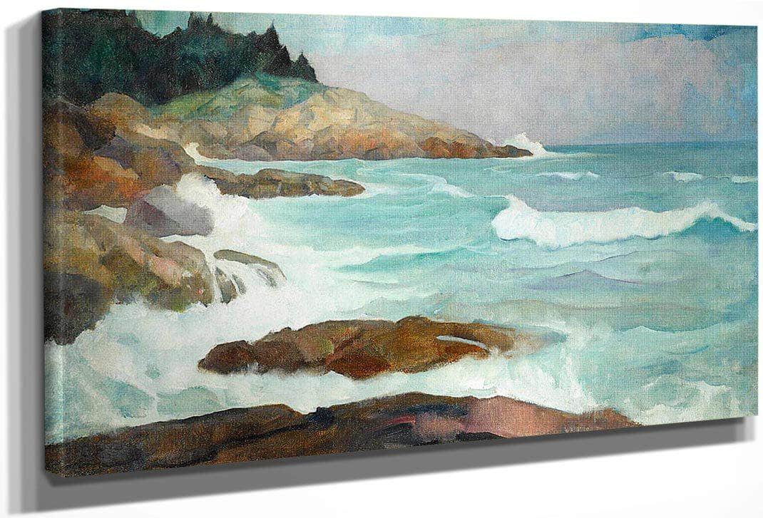 Untitled (View Of The Maine Coast) By NC Wyeth Fine Art Print