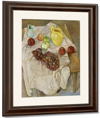 Untitled [Yellow Pitcher Apples And Grapes] By Pierre Daura Fine Art Print