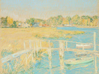 Up The River, Late Afternoon, October By Childe Hassam Fine Art Print