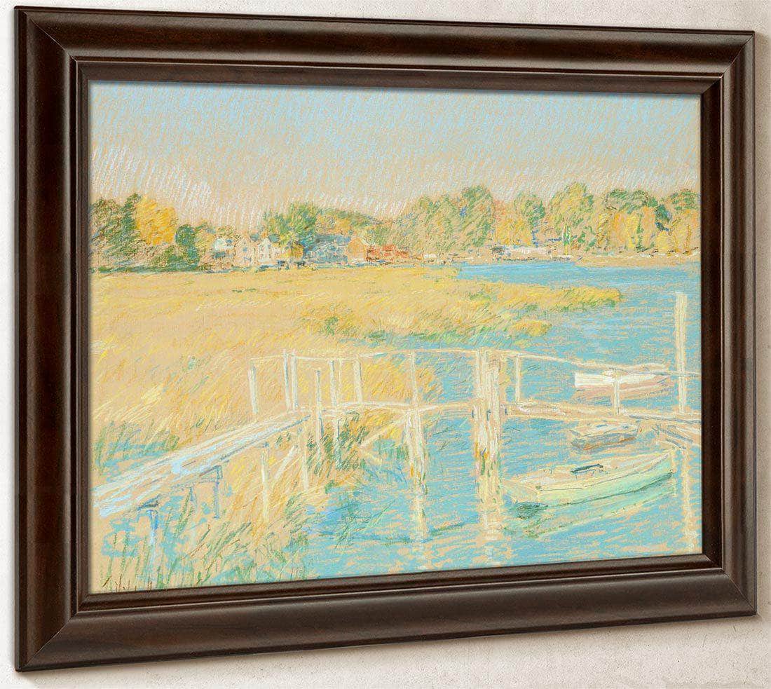 Up The River, Late Afternoon, October By Childe Hassam Fine Art Print