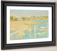 Up The River, Late Afternoon, October By Childe Hassam Fine Art Print