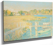 Up The River, Late Afternoon, October By Childe Hassam Fine Art Print