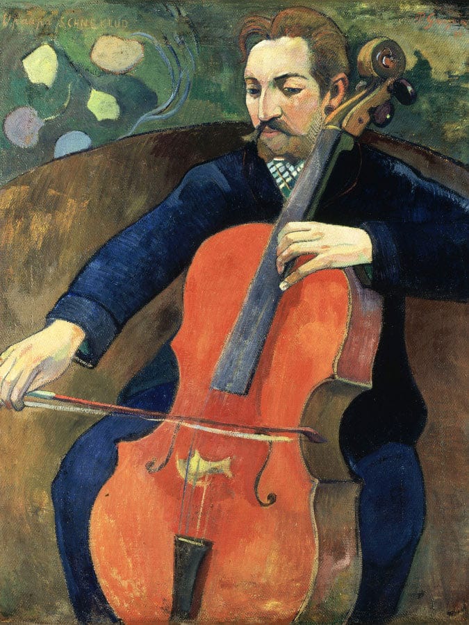 Upaupa Schneklud (The Player Schneklud) By Eugene Henri Paul Gauguin Fine Art Print