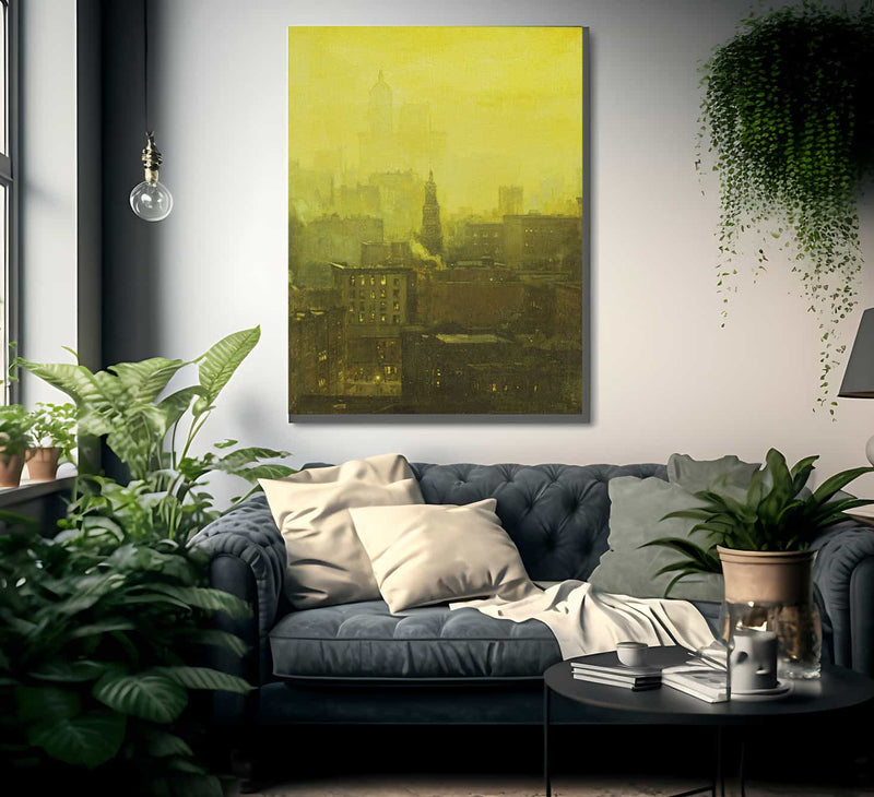 Urban Nocturne By Paul Cornoyer Fine Art Print