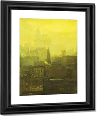 Urban Nocturne By Paul Cornoyer Fine Art Print