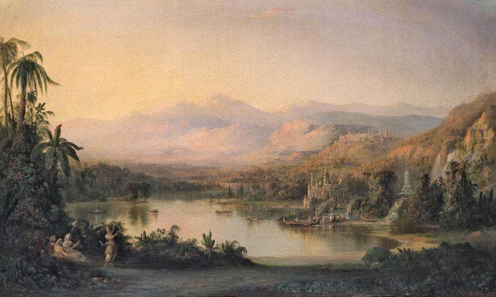 Vale Of Kashmir By Duncanson Robert Fine Art Print