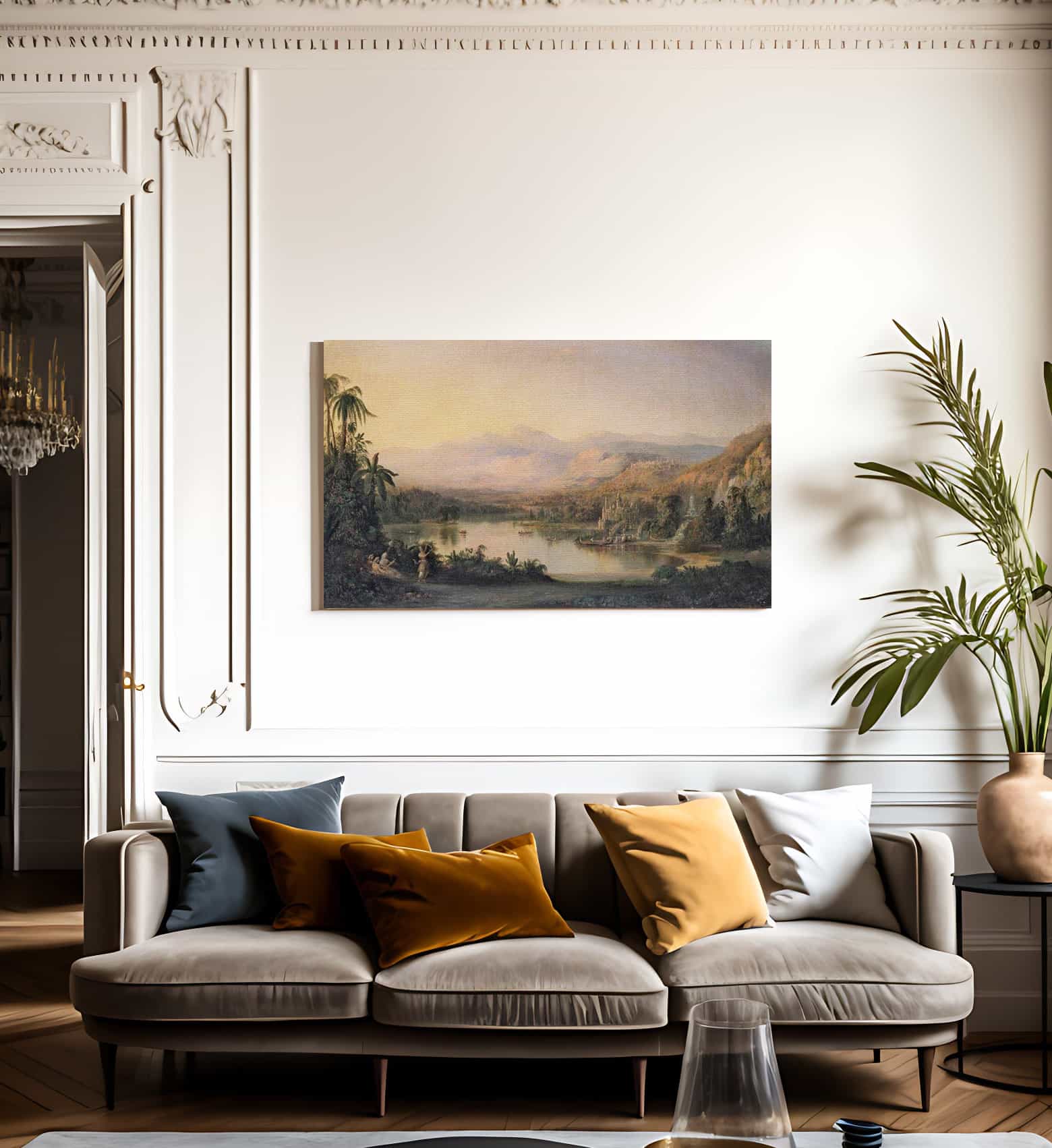 Vale Of Kashmir By Duncanson Robert Fine Art Print