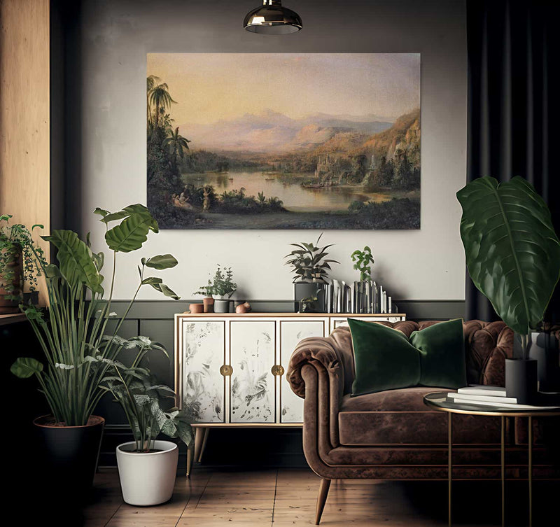 Vale Of Kashmir By Duncanson Robert Fine Art Print