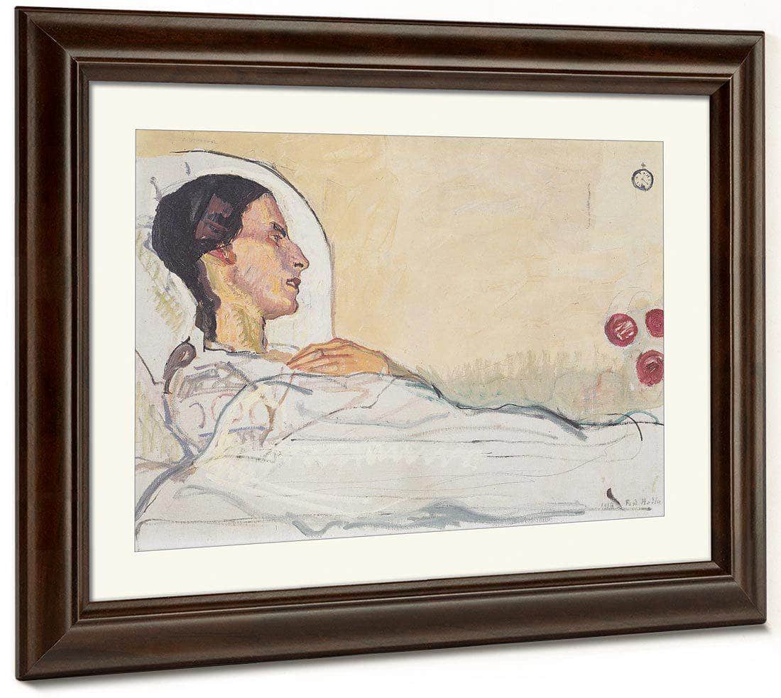Valentine Gode Darel Im Krankenbett 1914 By Ferdinand Hodler Fine Art Print