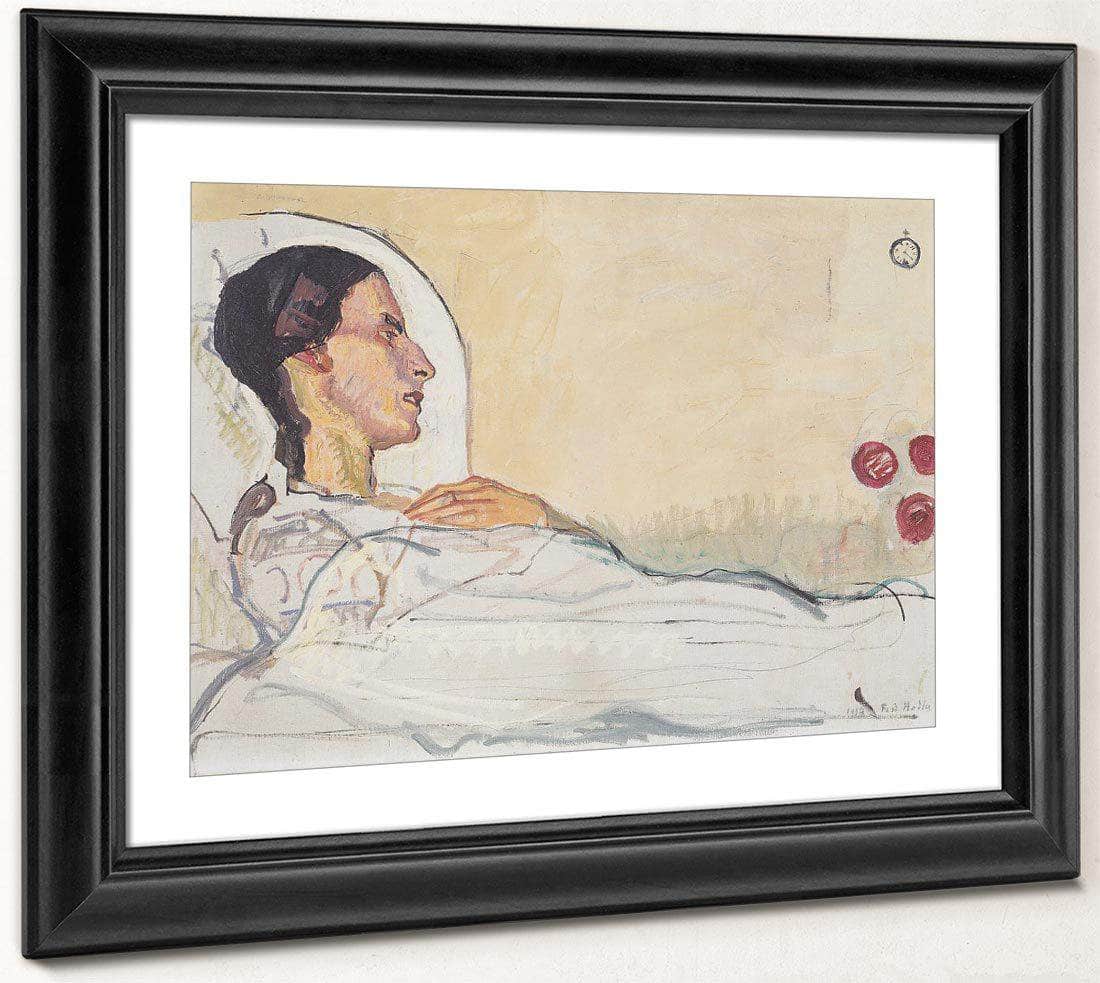 Valentine Gode Darel Im Krankenbett 1914 By Ferdinand Hodler Fine Art Print
