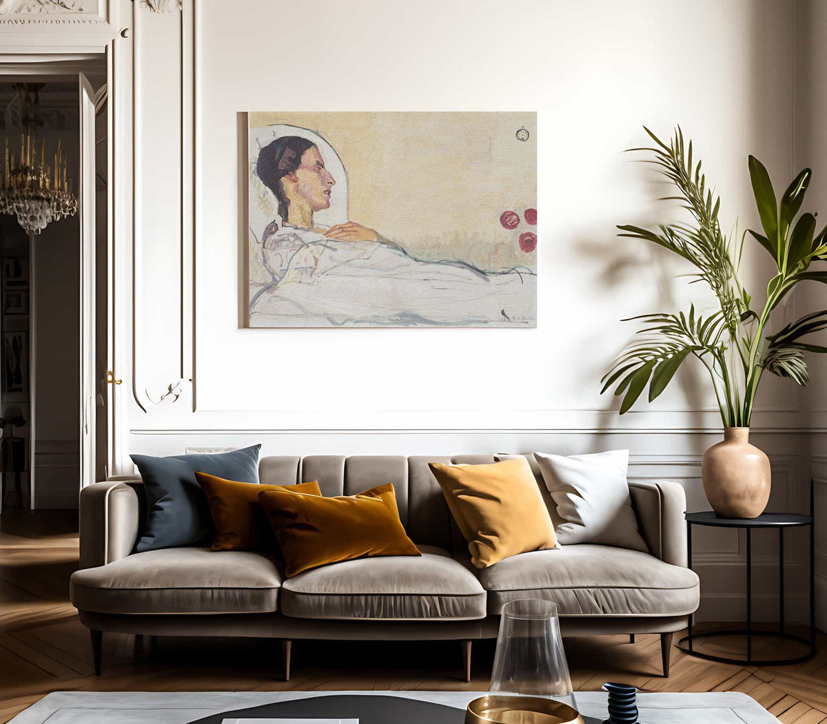 Valentine Gode Darel Im Krankenbett 1914 By Ferdinand Hodler Fine Art Print