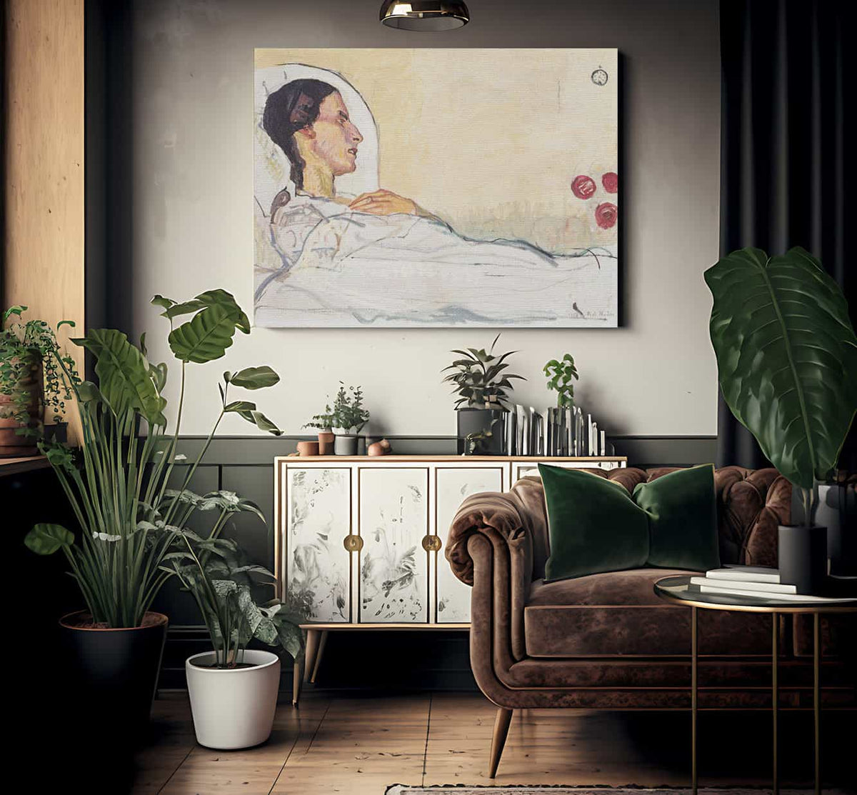 Valentine Gode Darel Im Krankenbett 1914 By Ferdinand Hodler Fine Art Print