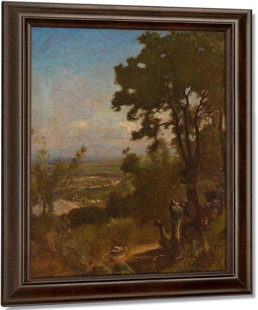 Valley Near Perugia By George Inness Fine Art Print