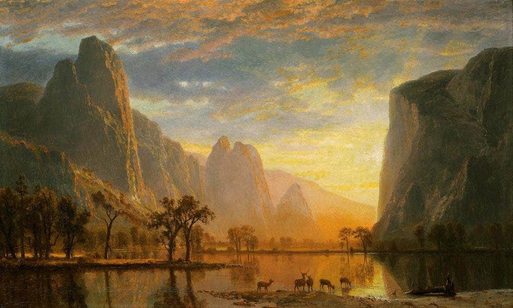 Valley Of The Yosemite By Albert Bierstadt Fine Art Print