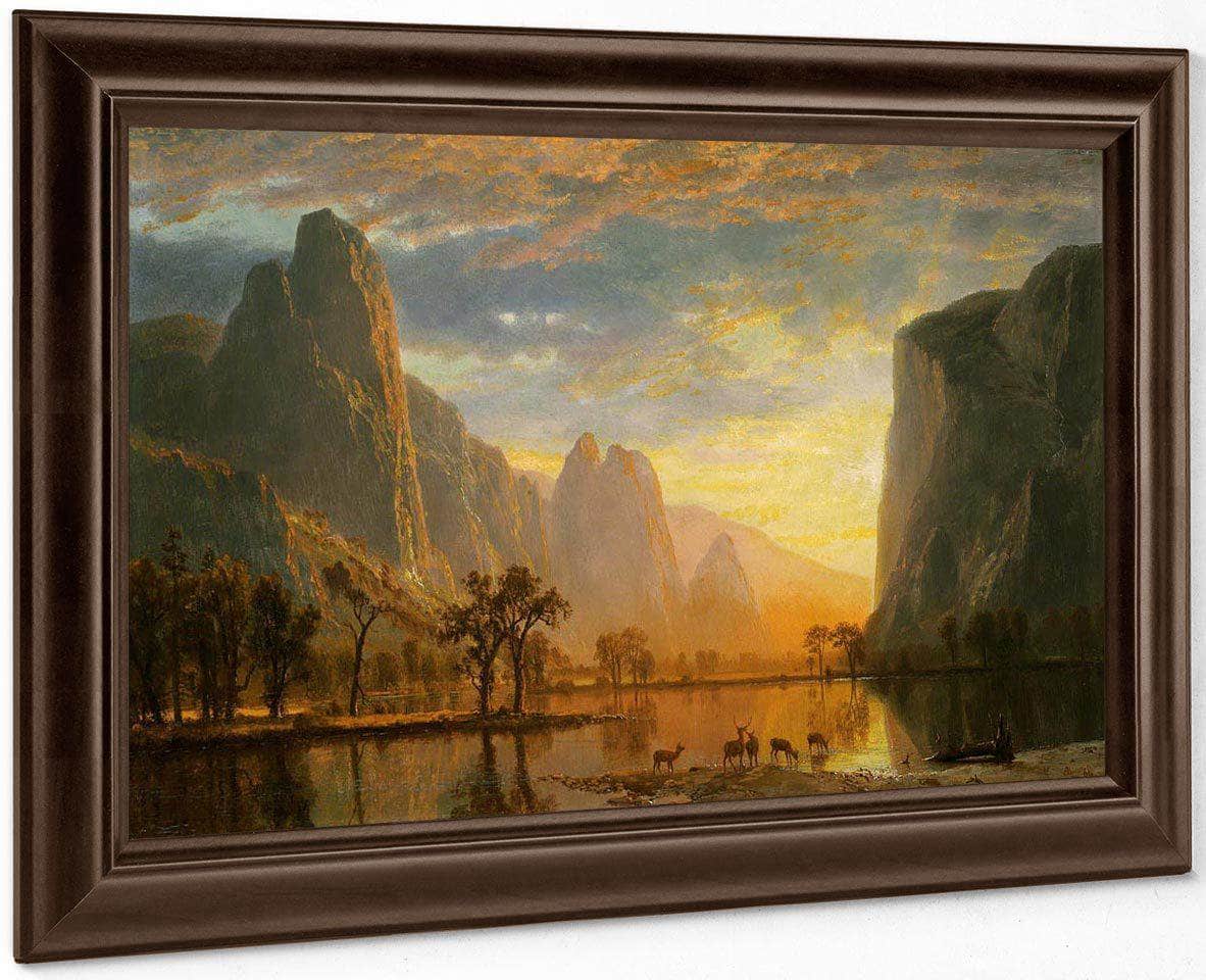 Valley Of The Yosemite By Albert Bierstadt Fine Art Print