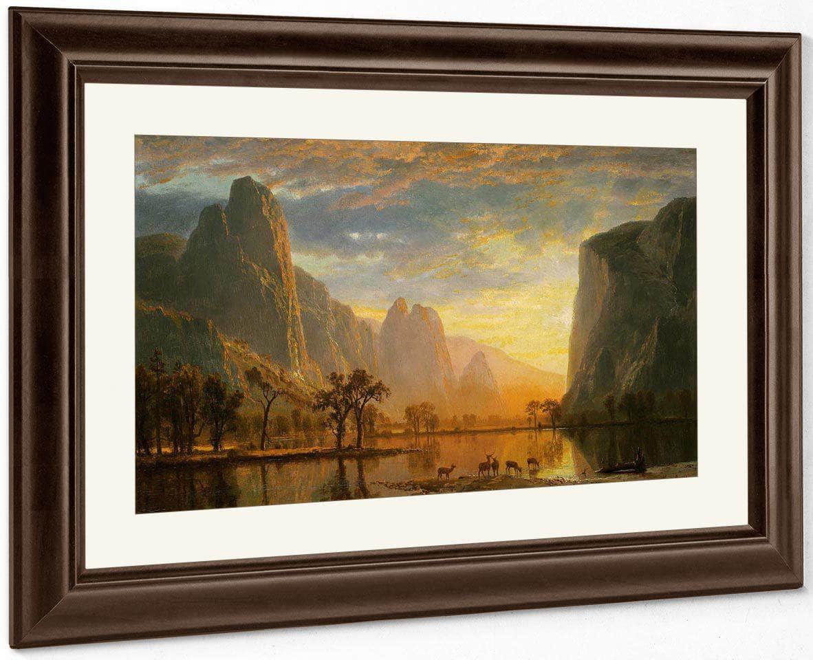 Valley Of The Yosemite By Albert Bierstadt Fine Art Print
