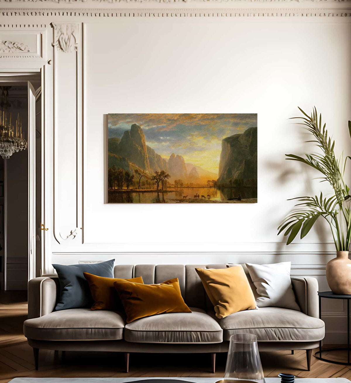 Valley Of The Yosemite By Albert Bierstadt Fine Art Print
