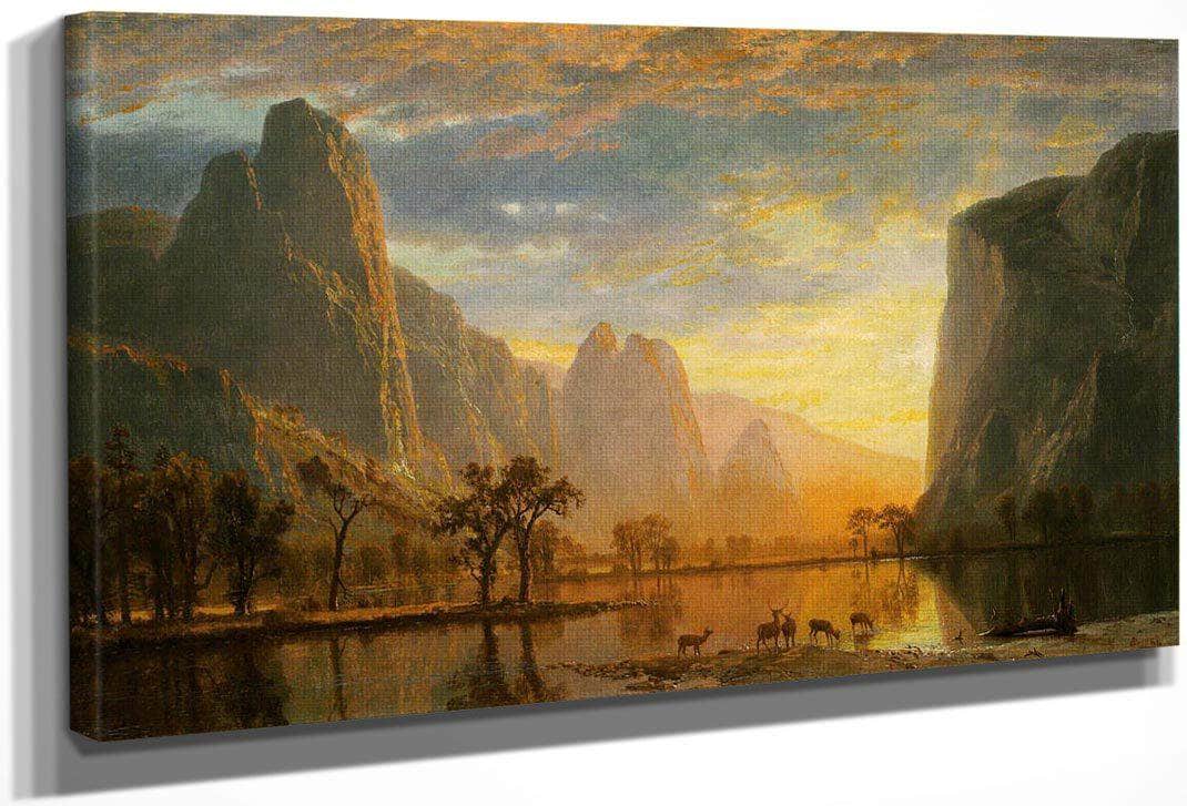 Valley Of The Yosemite By Albert Bierstadt Fine Art Print