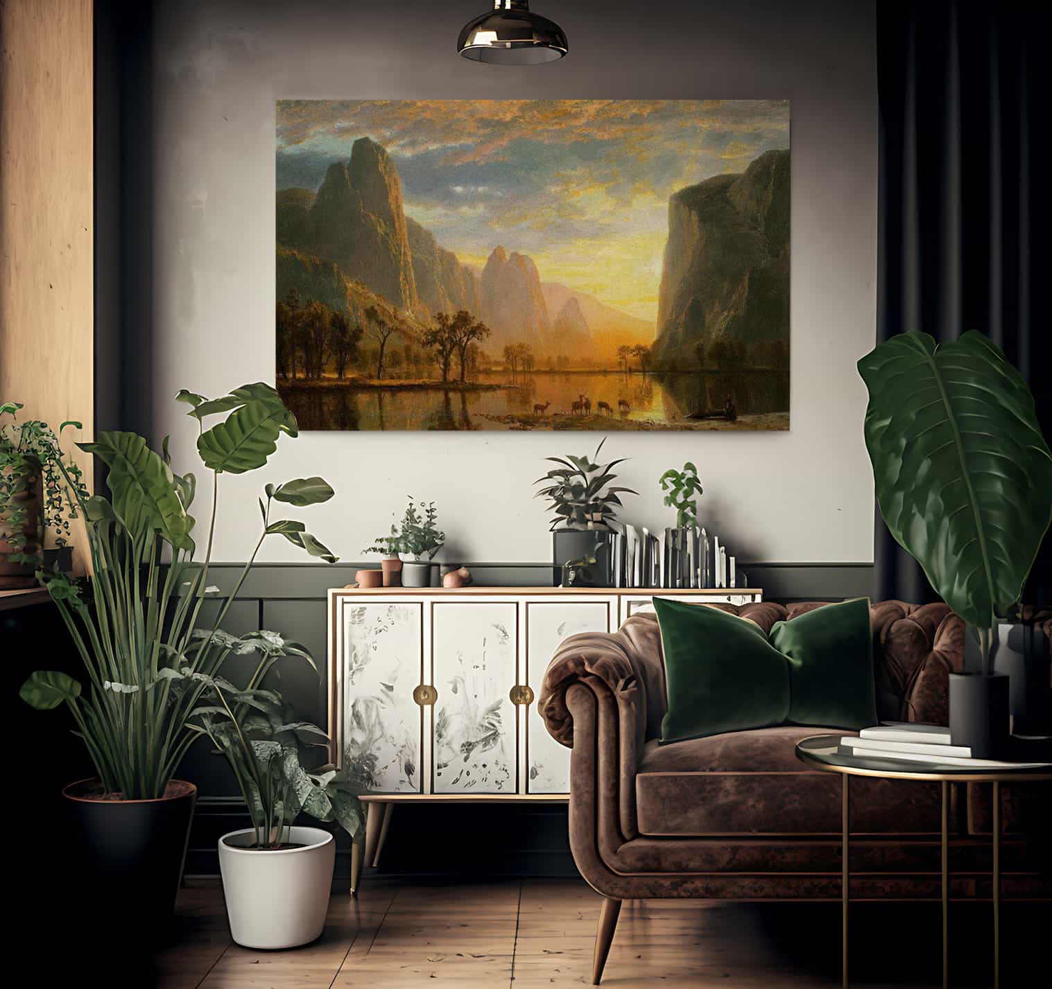 Valley Of The Yosemite By Albert Bierstadt Fine Art Print
