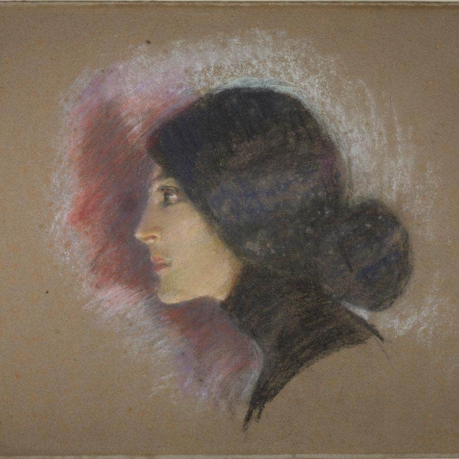 Vamp Of 1900 (Lottie Stein) By Alice Pike Barney Fine Art Print