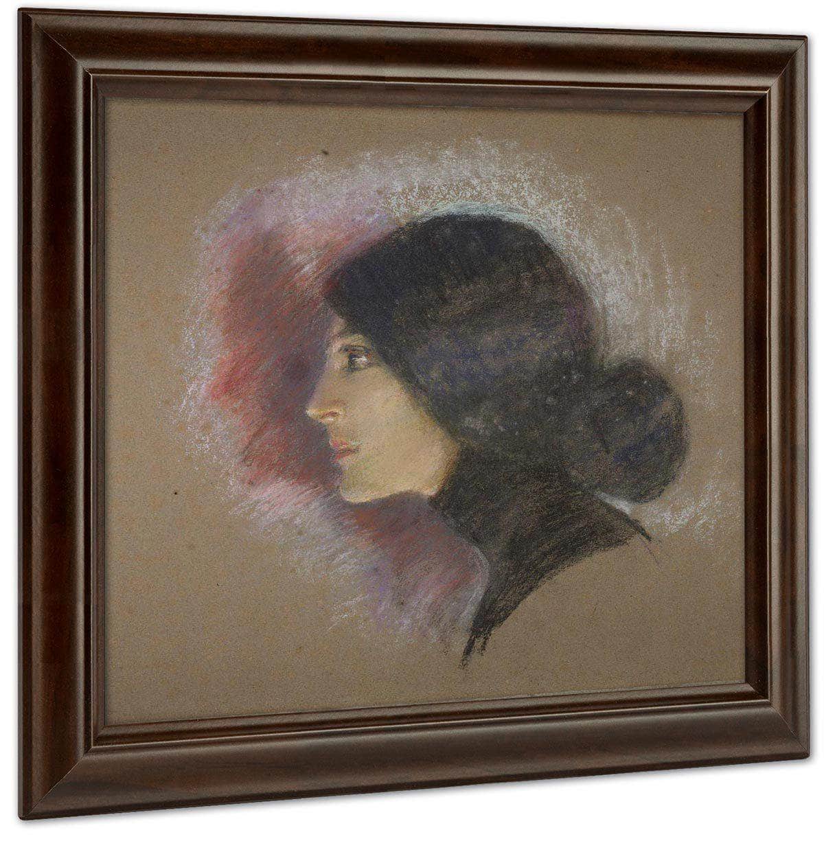 Vamp Of 1900 (Lottie Stein) By Alice Pike Barney Fine Art Print